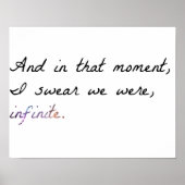 Perken van het Poster van de Wallflower quote (Voorkant)