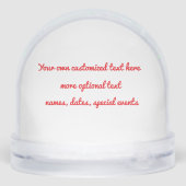 Perkin Duck Christmas Snow Globe Sneeuwbol (Achterkant)