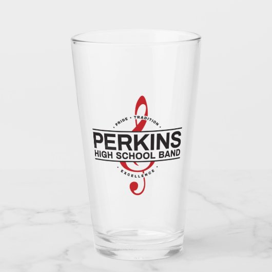Perkins Band Logo Glas (Voorkant)
