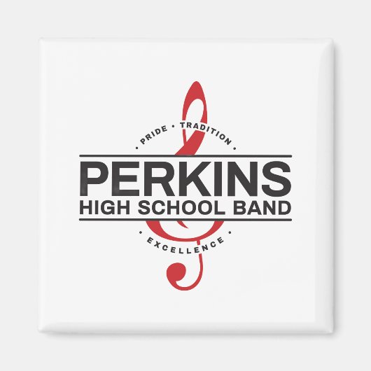 Perkins Band Logo Magneet (Voorkant)