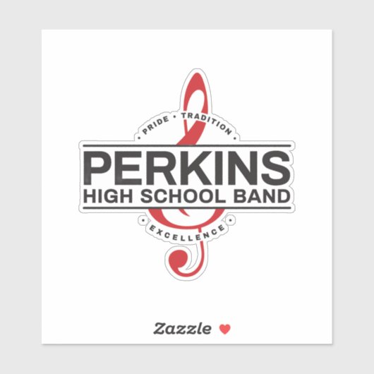 Perkins Band Logo Sticker (Vel)