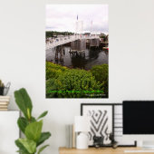 Perkins Cove Drawbridge - Ogunstoppen maine Poster (Thuiskantoor)