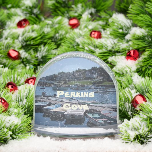 Perkins Cove In Ogunquit, Maine Sneeuwbol (Kerstmis)
