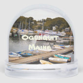 Perkins Cove In Ogunquit, Maine Sneeuwbol (Achterkant)