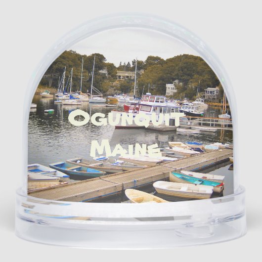 Perkins Cove In Ogunquit, Maine Sneeuwbol (Achterkant)