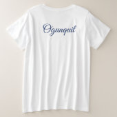 Perkins Cove in Ogunstop, Maine Grote Maat T-shirt (Design achterkant)