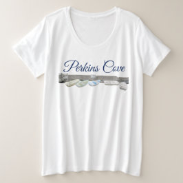Perkins Cove in Ogunstop, Maine Grote Maat T-shirt
