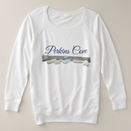Perkins Cove in Ogunstop, Maine Grote Maat T-shirt