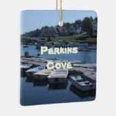 Perkins Cove in Ogunstop, Maine Keramisch Ornament (Rechts)