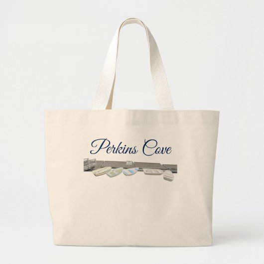 Perkins Cove in Ogunstop, Maine Tote Bag (Voorkant)