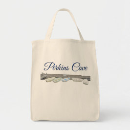 Perkins Cove in Ogunstop, Maine Tote Bag