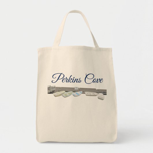 Perkins Cove in Ogunstop, Maine Tote Bag (Voorkant)