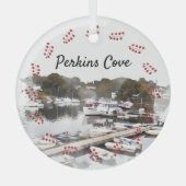 Perkins Cove, Ogunstop Glas Ornament (Voorkant)