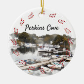 Perkins Cove, Ogunstop Keramisch Ornament (Voorkant)
