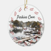 Perkins Cove, Ogunstop Keramisch Ornament (Links)