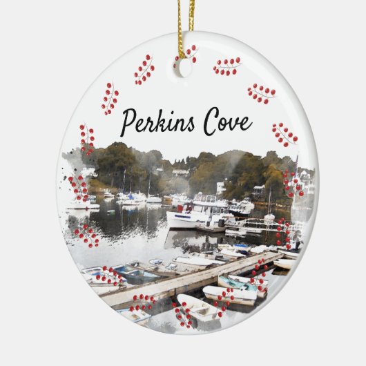 Perkins Cove, Ogunstop Keramisch Ornament (Links)
