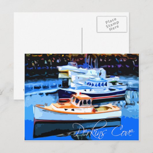 Perkins Cove Ogunstop Maine Briefkaart (Voorkant / Achterkant)