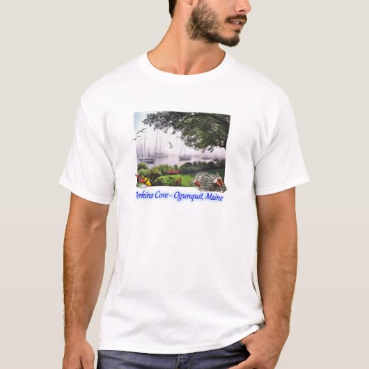 Perkins Cove - Ogunstop, Maine T-shirt (Voorkant)