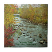 Perkiomen Creek in Autumn Green Lane Pennsylvania Tegeltje (Voorkant)