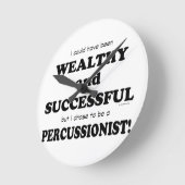 Perkussionist rijk en succesvol ronde klok (Hoek)