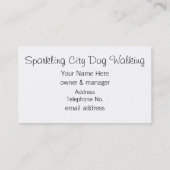 Perky Chinese Crested Dog Visitekaartje (Achterkant)