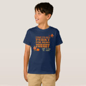 PERKY FOR SOME TURKEY Kids Matching Thanksgiving  T-shirt (Voorkant volledig)