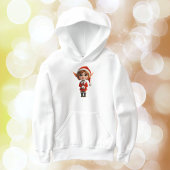 Perky Girl Kerst Elf Boy's Hoodie