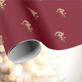 Perky Girl Kerst Elf inpakpapier