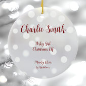 Perky Girl Kerst Elf Keramisch Ornament