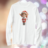 Perky Girl Kerst Elf Vrouwen T-shirt