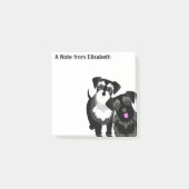Perky Miniature Schnauzer Schattige Post-it® Notes (Voorkant)