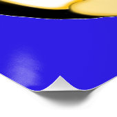 Perky Penguin Blue Poster (Hoek)