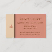 Perky Pineapple Biz Kaart (perzik) Visitekaartje (Achterkant)