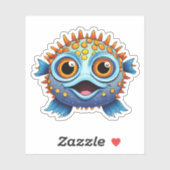 Perky Puffer Vis Waterdicht Sticker (Vel)