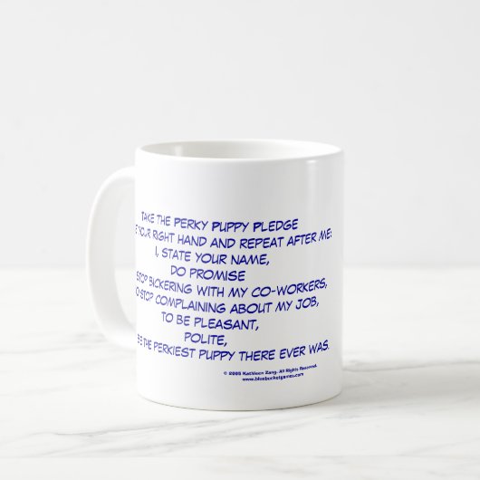 Perky Puppy Mok (Voorkant links)