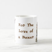 Perky Red Fawn Boxer Dog Koffiemok (Center)