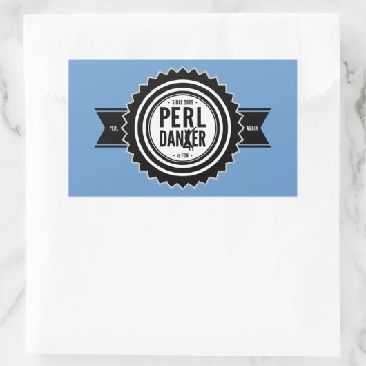 Perl Dancer Stickers - Blue Background (Tas)
