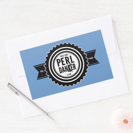 Perl Dancer Stickers - Blue Background (Envelop)