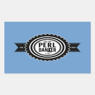 Perl Dancer Stickers - Blue Background