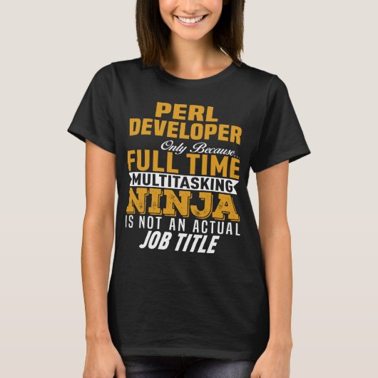 Perl Developer T-shirt (Voorkant)