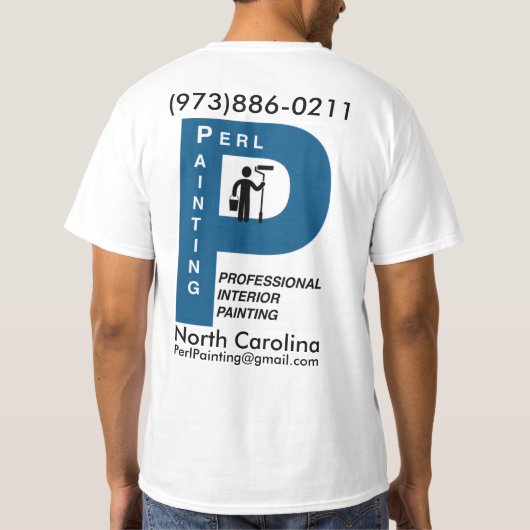 Perl het Schilderen Origineel T-shirt (Achterkant)