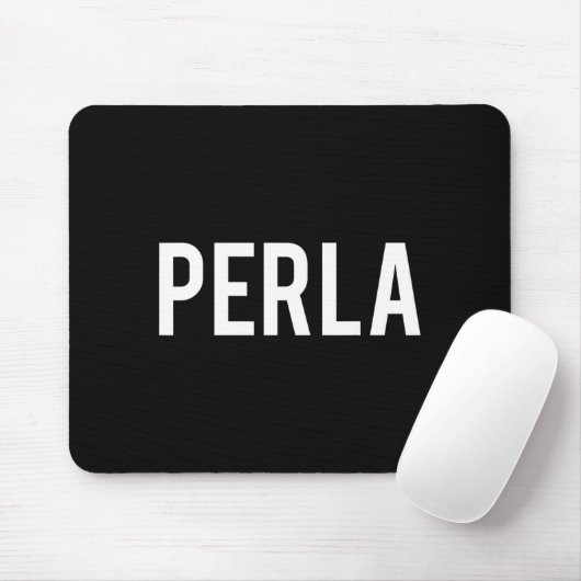 Perla - Cool New Funny Name Fan Gift Tee  Muismat (Met muis)