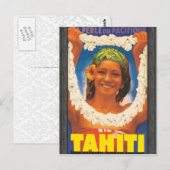 Perle Du Pacifique Tahiti,  Briefkaart (Voorkant / Achterkant)