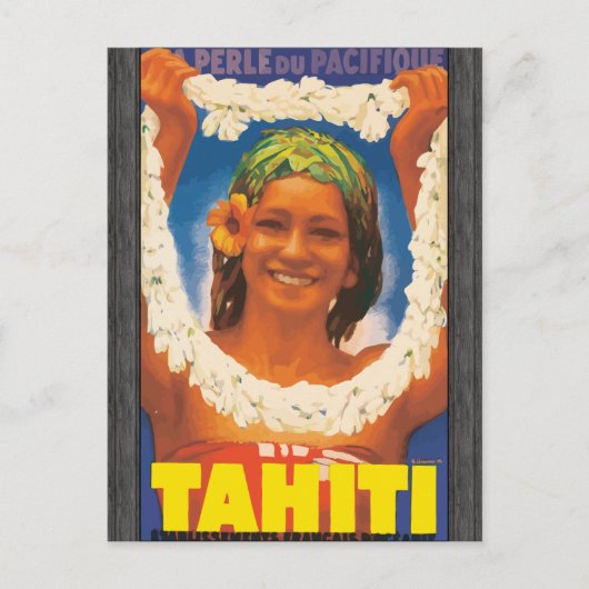 Perle Du Pacifique Tahiti,  Briefkaart (Voorkant)