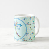 Perlenlibelle, personalisiert kaffeetasse koffiemok (Voorkant rechts)