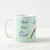 Perlenlibelle, personalisiert koffiemok (Links)