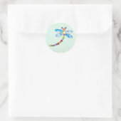 Perlenlibelle Ronde Sticker (Tas)