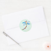 Perlenlibelle Ronde Sticker (Envelop)