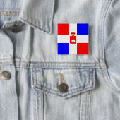 Perm Krai, Russische vlag Vierkante Button 5,1 Cm (In situ)