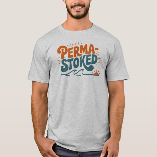 Perma-Stoked Golven T-shirt (Voorkant)